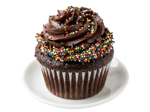 Chocolate Cupcake with Sprinkles