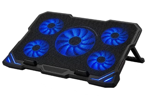 Laptop Cooling Pad with Blue LED Fans
