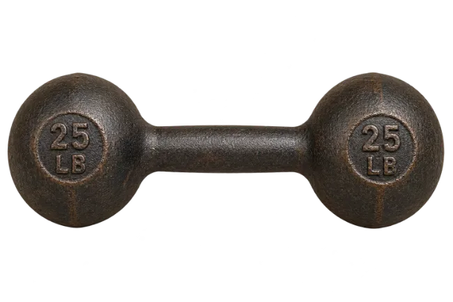 25 lb Cast Iron Dumbbell