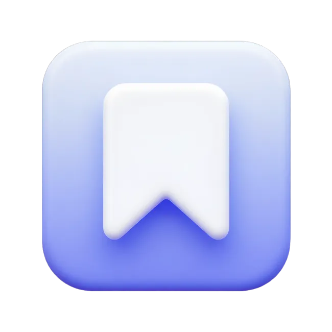 3D Bookmark App Icon
