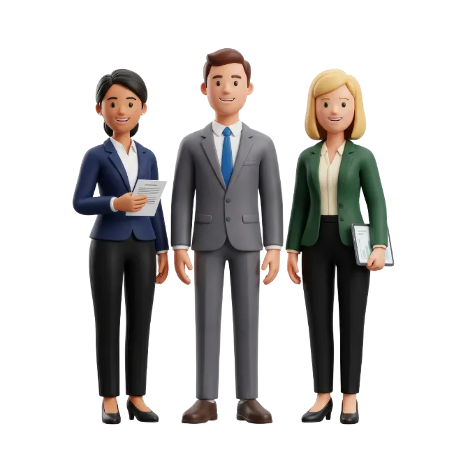 3D Business Team of Professionals