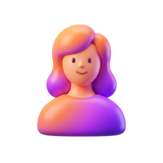3D Female Avatar Icon