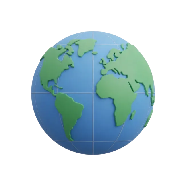 3D Globe Earth Planet
