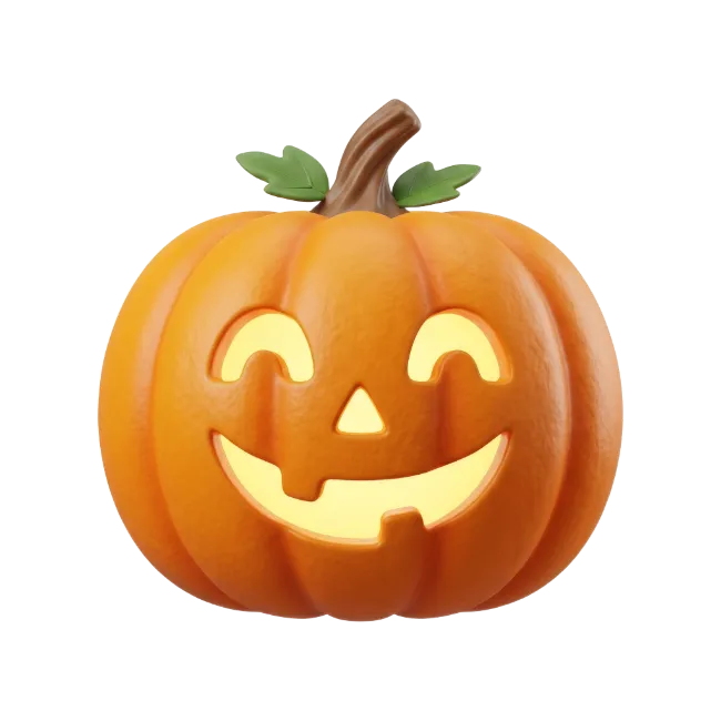 3D Jack o Lantern Pumpkin
