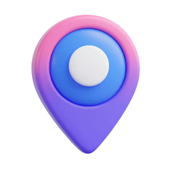 3D Location Map Pin Icon