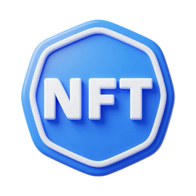 3D NFT Hexagon Icon