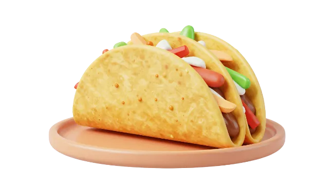 3D Tacos on a Plate