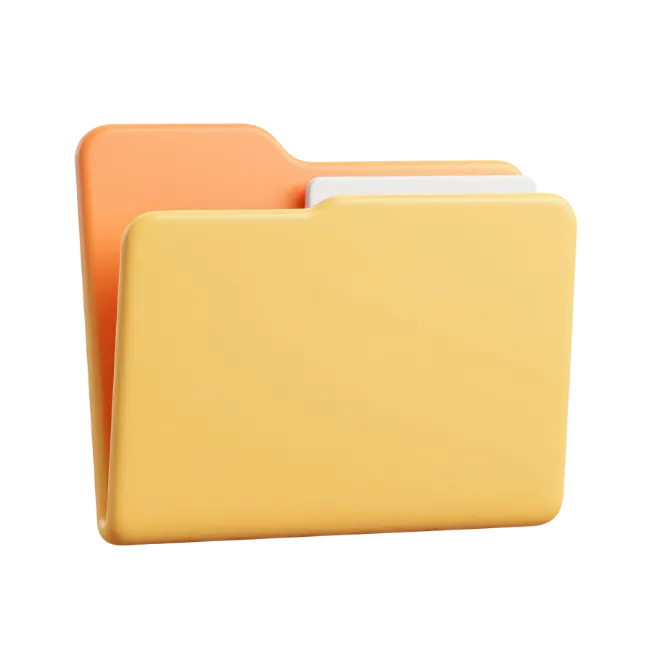 3D Yellow Folder Icon