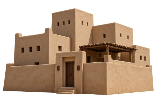 Adobe Mud Brick Traditional House Architecture