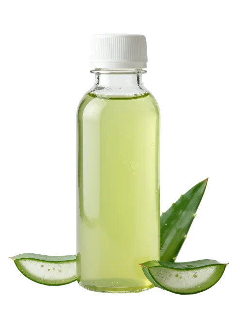 Aloe Vera Gel Bottle with Slices