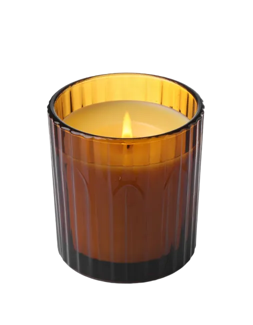 Amber Glass Jar Scented Candle