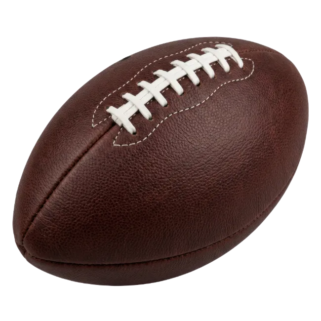 American Football Ball on Isolated Background