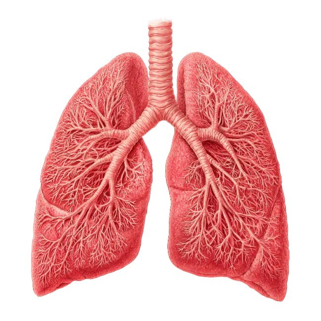 Anatomical Human Lungs Illustration