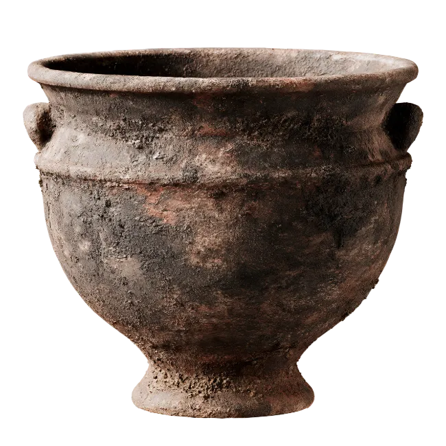 Ancient Clay Pot Artifact