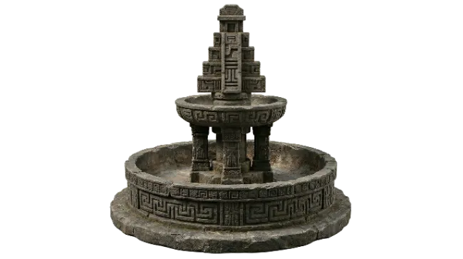 Ancient Stone Fountain Architecture
