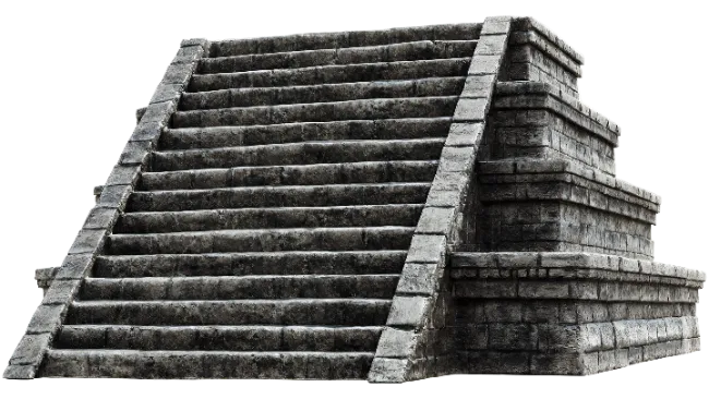 Ancient Stone Pyramid Steps Architecture