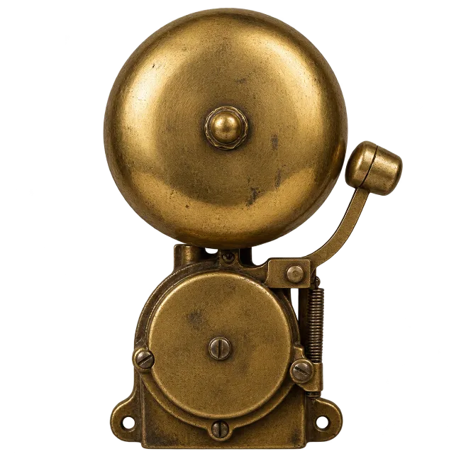 Antique Brass Mechanical Bell