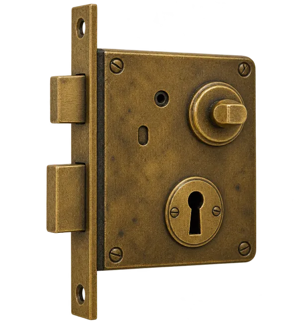 Antique Brass Mortise Door Lock Mechanism