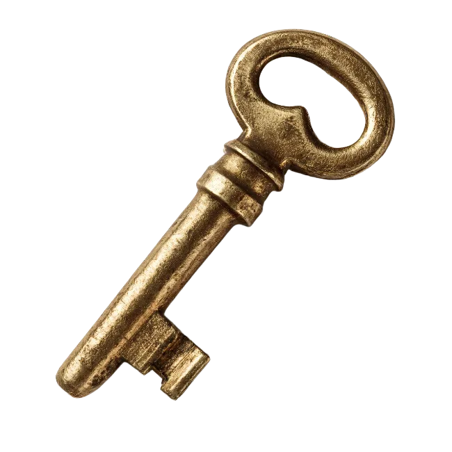 Antique Brass Skeleton Key