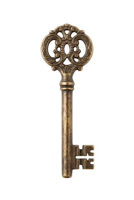 Antique Brass Skeleton Key