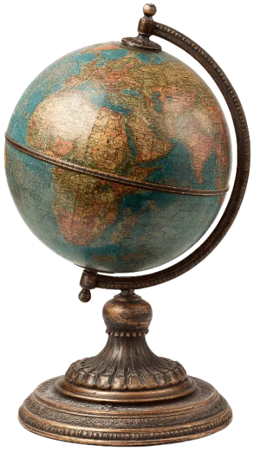 Antique Desktop World Globe