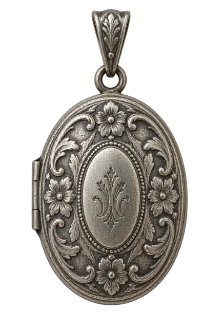 Antique Silver Locket Pendant