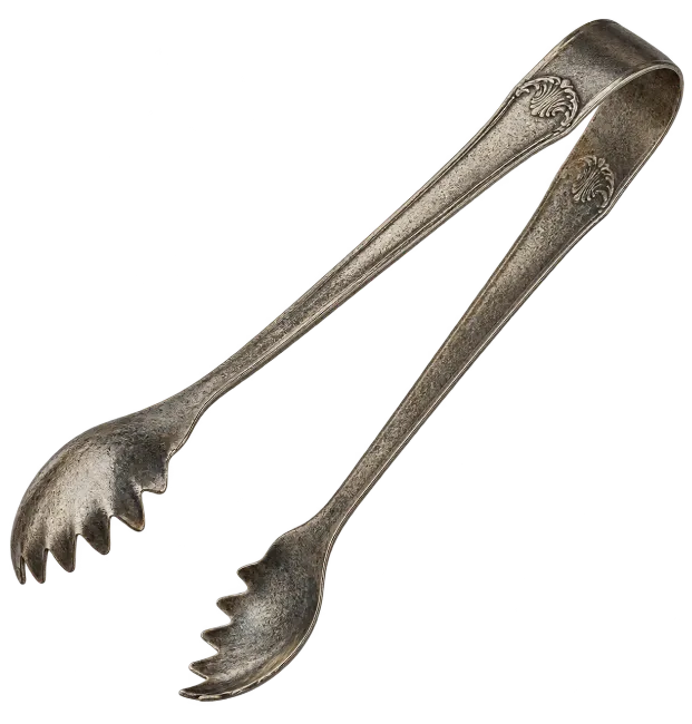 Antique Silver Serving Tongs