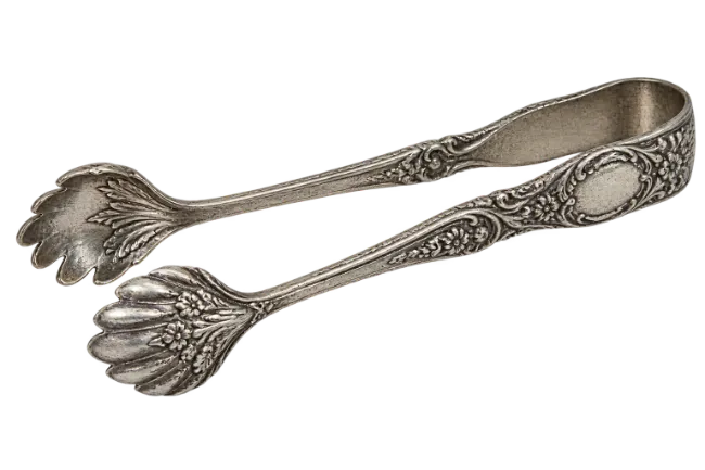 Antique Silver Sugar Tongs