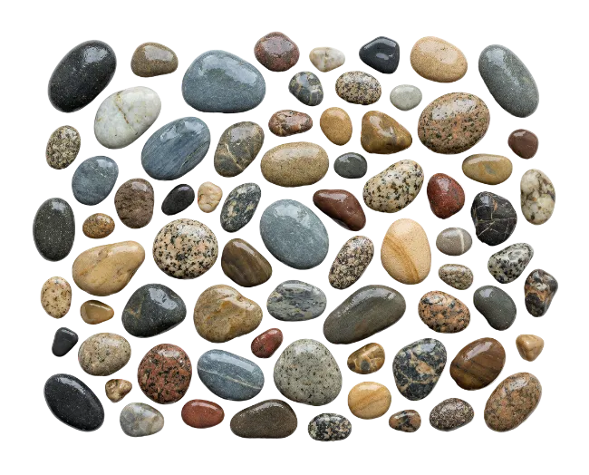Assorted River Stones Collection