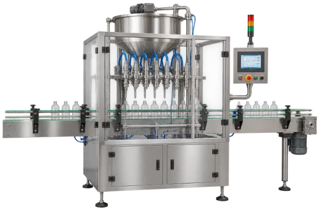 Automatic Liquid Bottle Filling Machine with Conveyor
