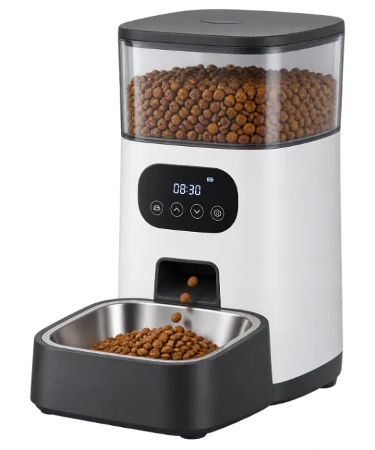 Automatic Pet Feeder with Stainless Steel Bowl