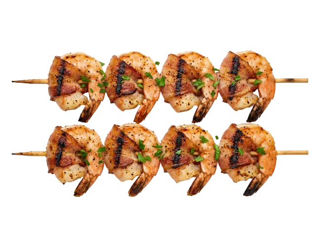 Bacon Wrapped Shrimp Skewers