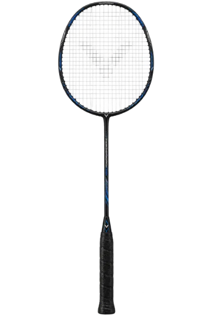 Badminton Racket with Black and Blue Frame