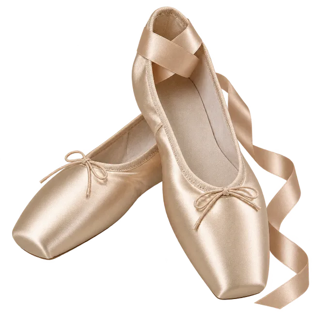 Ballet Pointe Shoes with Ribbons