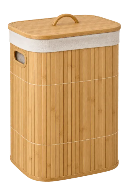 Bamboo Laundry Hamper with Lid