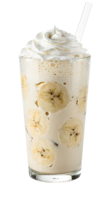 Banana Milkshake with Whipped Cream