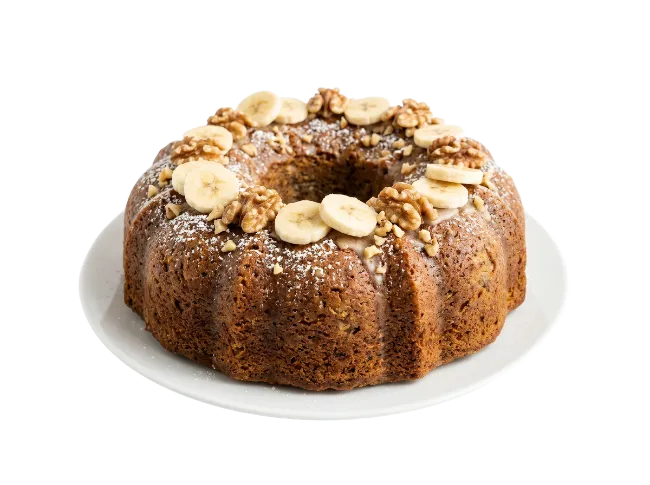 Banana Walnut Bundt Cake