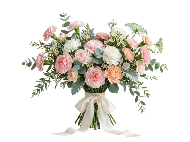 Beautiful Floral Bouquet With Bow