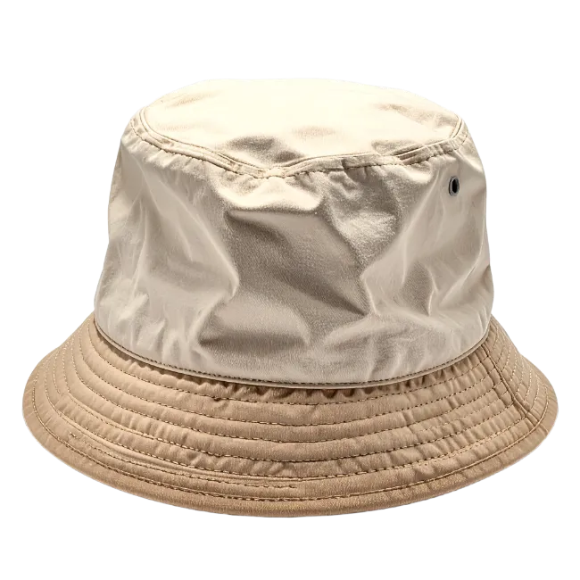 Beige Bucket Hat Stock Photo
