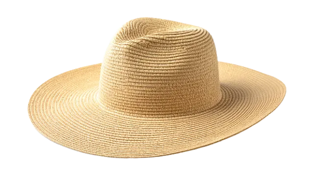 Beige Straw Sun Hat