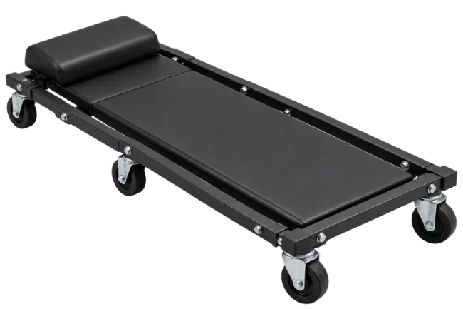 Black Automotive Mechanic Creeper With Casters