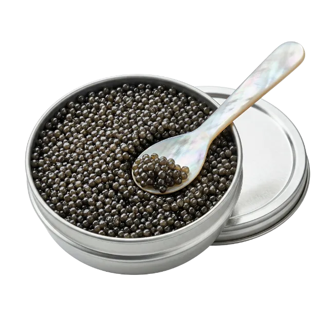 Black Caviar in Metal Tin with Spoon