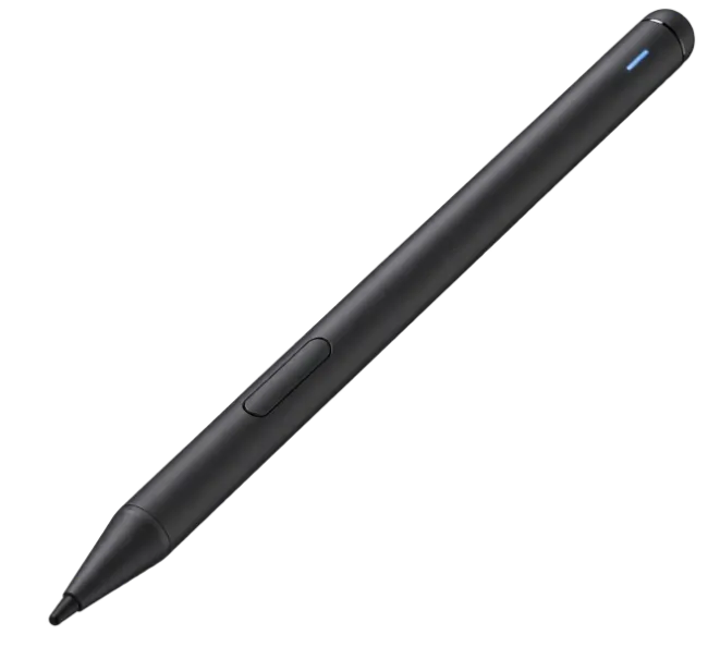 Black digital stylus pen with indicator light