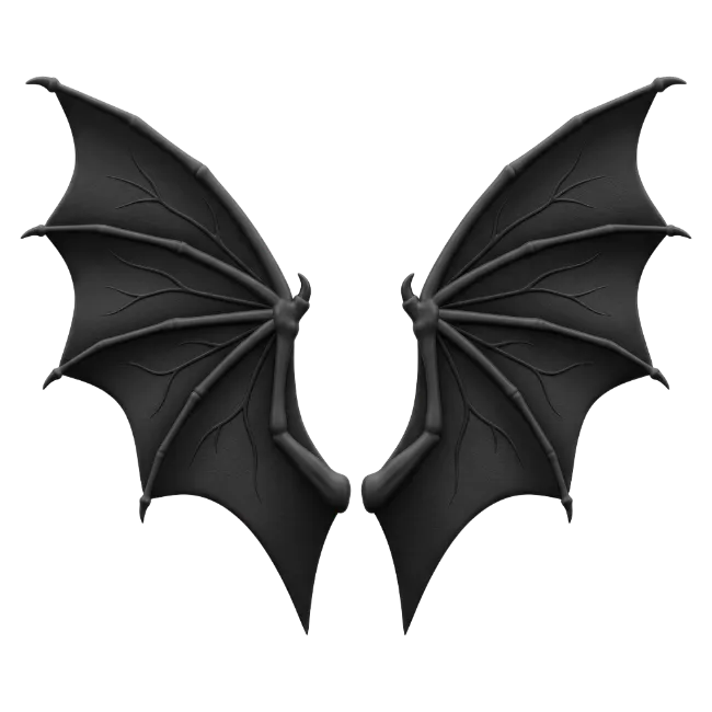 Black Dragon Bat Wings
