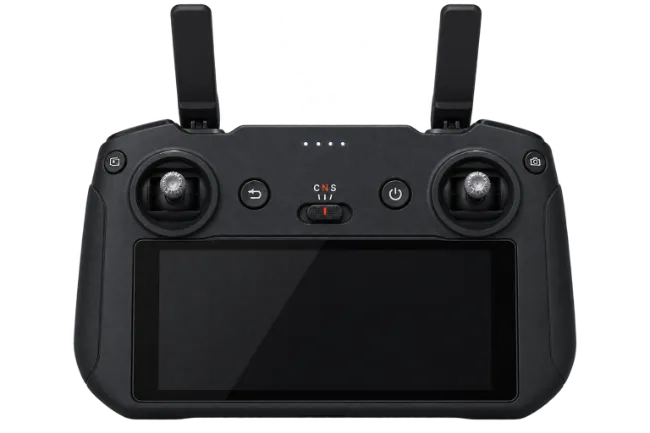 Black Drone Remote Controller with Integrated Screen