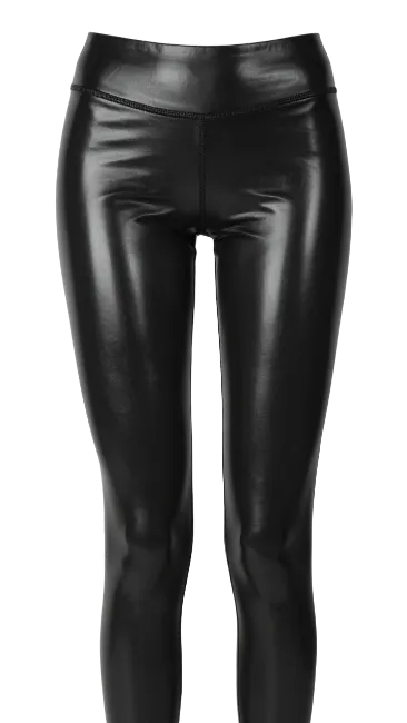 Black Faux Leather Leggings