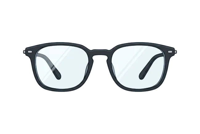 Black Framed Eyeglasses Illustration