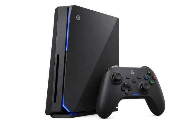 Black Gaming Console and Controller