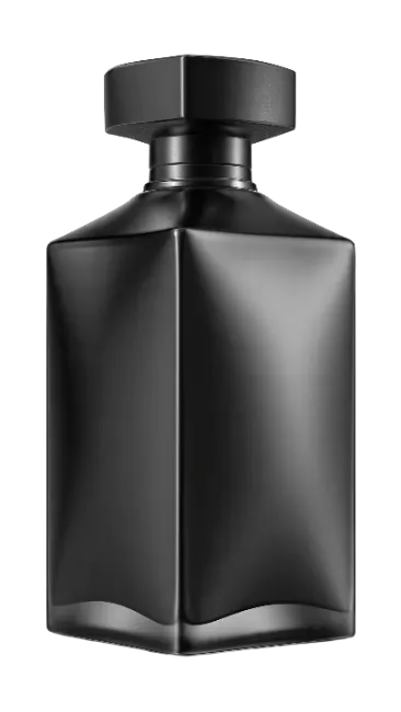 Black Glass Perfume Bottle