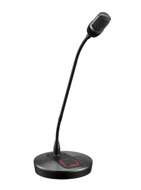 Black Gooseneck Conference Microphone